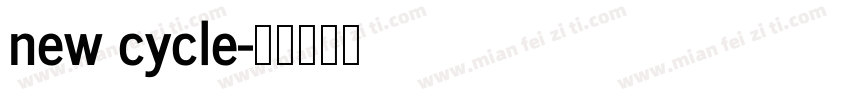 new cycle字体转换